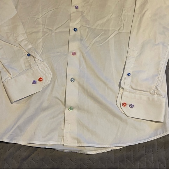 Eton multi color button dress shirt mens 15.5 NWOT - Picture 3 of 10